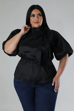 Load image into Gallery viewer, Solid Goddess Peplum Blouse
