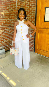 Criss Cross Goddess Palazzo Set