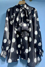 Load image into Gallery viewer, Latice Polka Dot Bow Top
