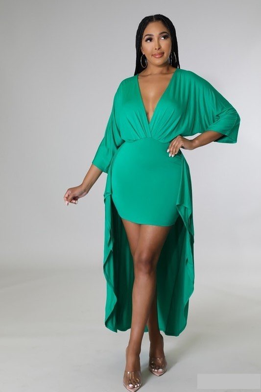 Green with Envy Wrap Dress