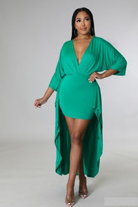 Green with Envy Wrap Dress
