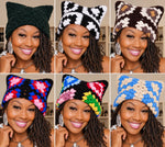 Load image into Gallery viewer, Crochet Kitten Ears Beanie
