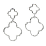 Load image into Gallery viewer, Clover Long Post Earring
