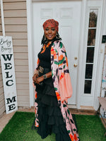 Load image into Gallery viewer, Peach Printed Kimono
