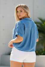 Load image into Gallery viewer, Pocket Denim Shirt
