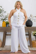 Load image into Gallery viewer, Criss Cross Goddess Palazzo Set
