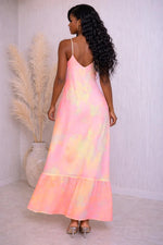 Load image into Gallery viewer, TIE DYE SPAGHETTI STRAP MAXI DRESS
