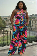 Load image into Gallery viewer, Criss Cross Goddess Palazzo Set
