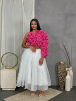Load image into Gallery viewer, ORGANZA MIDI OVERLAY SKIRT
