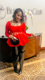 Load image into Gallery viewer, Peplum Bubble Top
