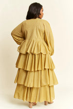 Load image into Gallery viewer, Tiered Tie-Front Duster
