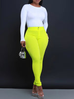 Load image into Gallery viewer, High Waist Stretch Pants
