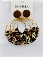Load image into Gallery viewer, Print Circle Earring
