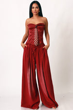 Load image into Gallery viewer, Olive Palazzo Jeans O/S
