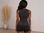 Load image into Gallery viewer, Golden Denim Vest
