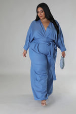 Load image into Gallery viewer, V NECK LOOSE JUMPSUIT W/BELT
