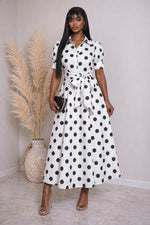 Load image into Gallery viewer, Polka Dot Midi Dress
