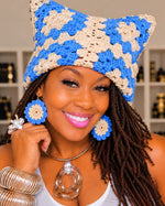 Load image into Gallery viewer, Crochet Kitten Ears Beanie
