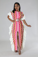 Load image into Gallery viewer, Ruffle Poncho Dress
