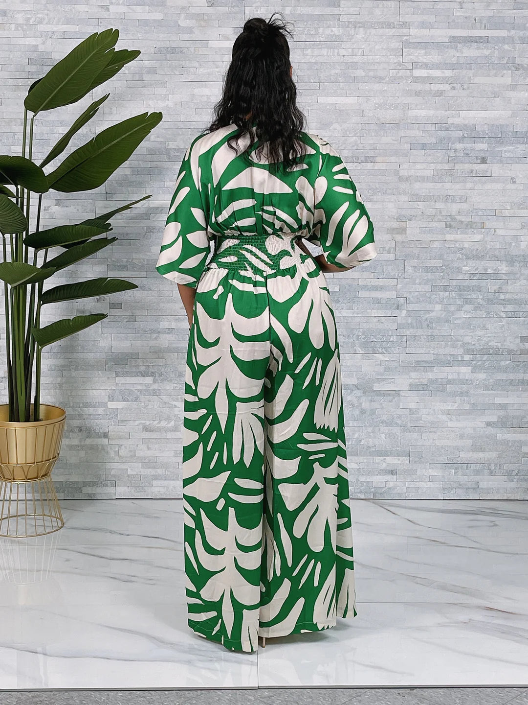 Tropical Palazzo Jumpsuit