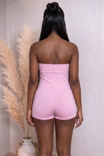 Load image into Gallery viewer, PRINTED STONES DETAIL TUBE ROMPER
