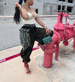 Load image into Gallery viewer, TAPESTRY POCKET WASHED DENIM PANTS
