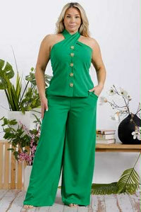 Criss Cross Goddess Palazzo Set