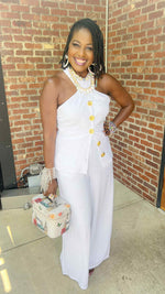 Load image into Gallery viewer, Criss Cross Goddess Palazzo Set
