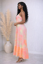 Load image into Gallery viewer, TIE DYE SPAGHETTI STRAP MAXI DRESS

