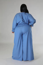 Load image into Gallery viewer, V NECK LOOSE JUMPSUIT W/BELT
