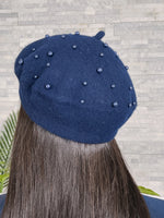 Load image into Gallery viewer, Pearl Beret Hat
