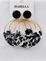 Load image into Gallery viewer, Print Circle Earring

