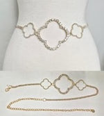 Load image into Gallery viewer, 3 CLOVER CHAIN BELT
