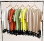 Load image into Gallery viewer, Layla Asymmetrical Lace Tunic
