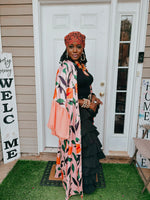 Load image into Gallery viewer, Peach Printed Kimono
