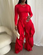 Load image into Gallery viewer, RUFFLE DRAWSTRING JOGGER PANTS
