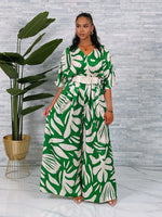 Load image into Gallery viewer, Tropical Palazzo Jumpsuit
