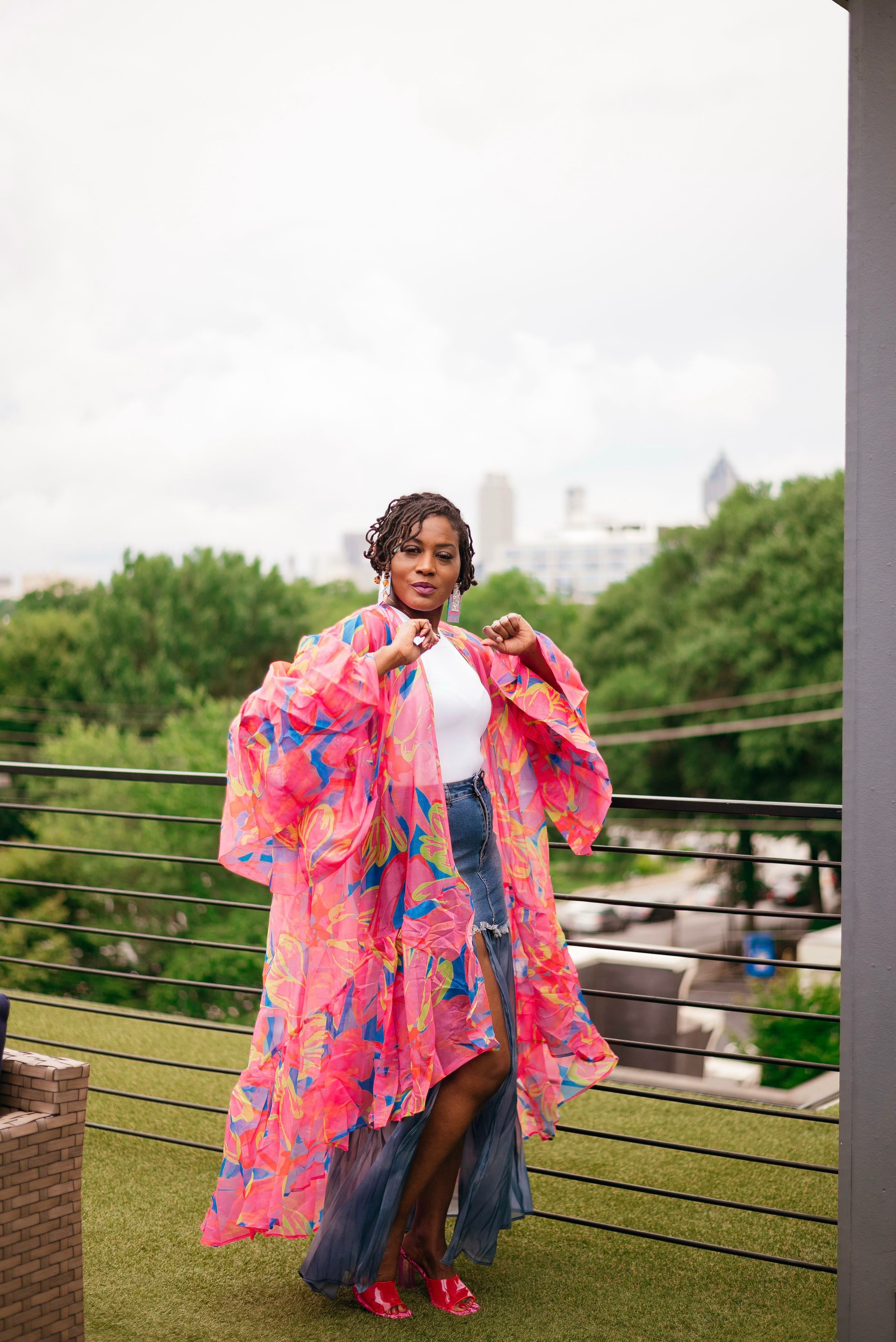 Neon Beauty Kimono