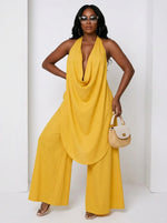 Load image into Gallery viewer, Draped Palazzo Set
