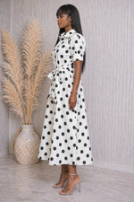 Load image into Gallery viewer, Polka Dot Midi Dress
