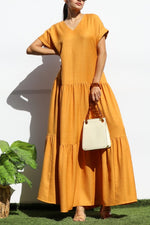 Load image into Gallery viewer, Golden Maxi Dress
