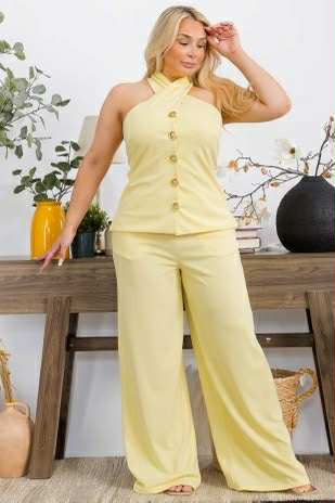 Criss Cross Goddess Palazzo Set