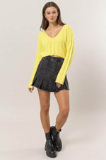 Load image into Gallery viewer, Cropped Sweater Top
