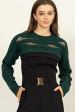 Load image into Gallery viewer, Open Knit Shrug Sweater
