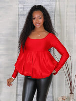 Load image into Gallery viewer, Peplum Bubble Top
