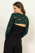 Load image into Gallery viewer, Open Knit Shrug Sweater
