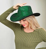 Load image into Gallery viewer, Audrey Sequin Cowboy Hat
