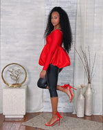 Load image into Gallery viewer, Faux Leather Capri Pant
