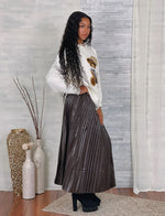Load image into Gallery viewer, Faux Leather Pleated Long Skirt
