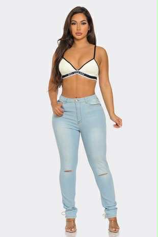 Lace-Up Jeans